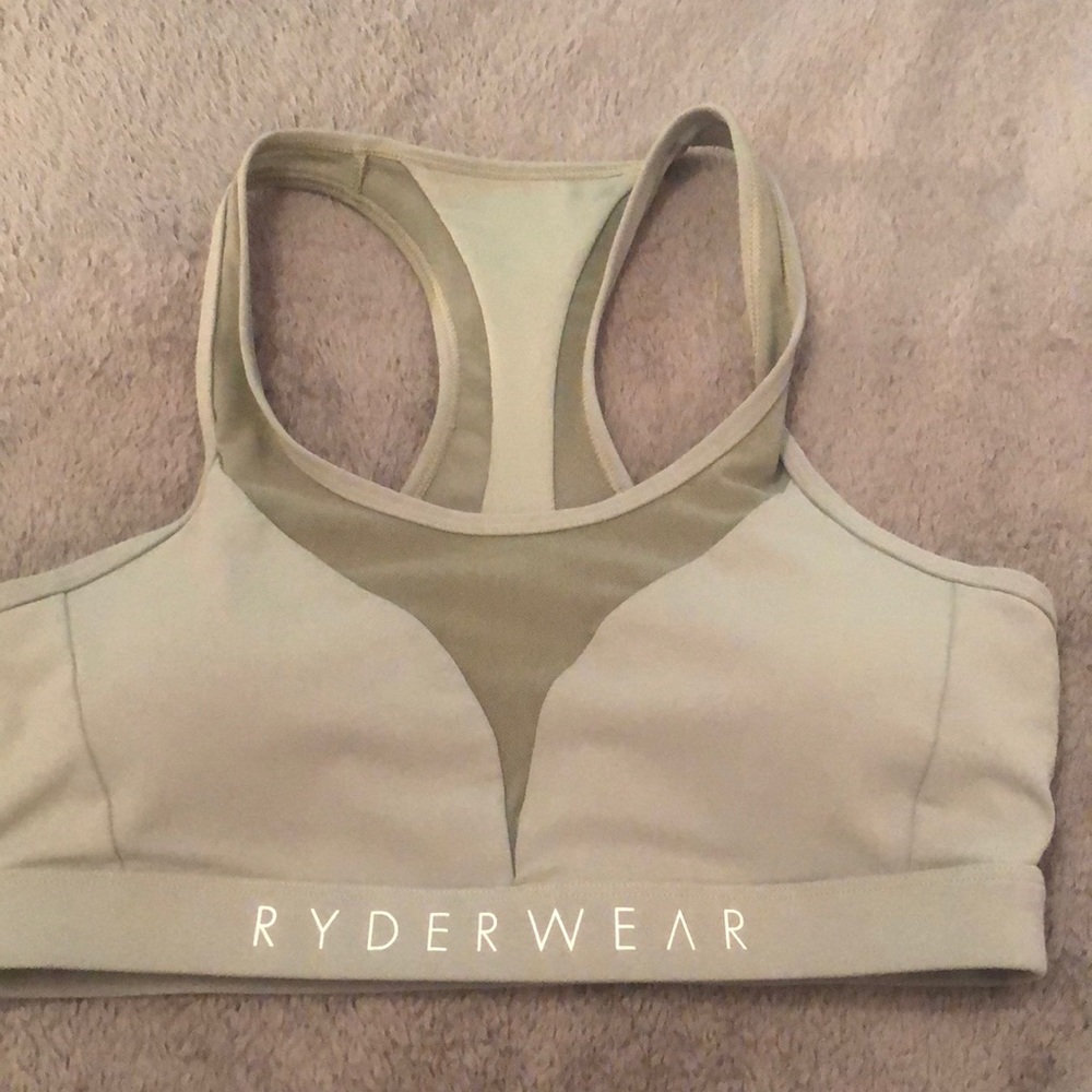 Light green sports bra